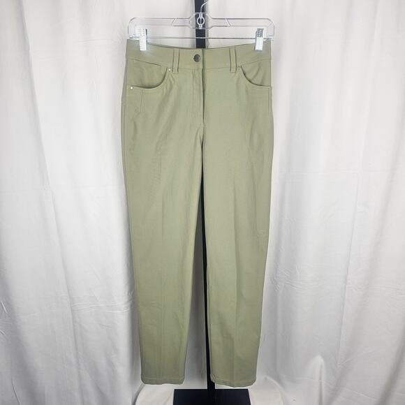 Lululemon Olive Utility Pants Stretch Slim Fit Size 4 NWOT Casual Activewear - Picture 1 of 6